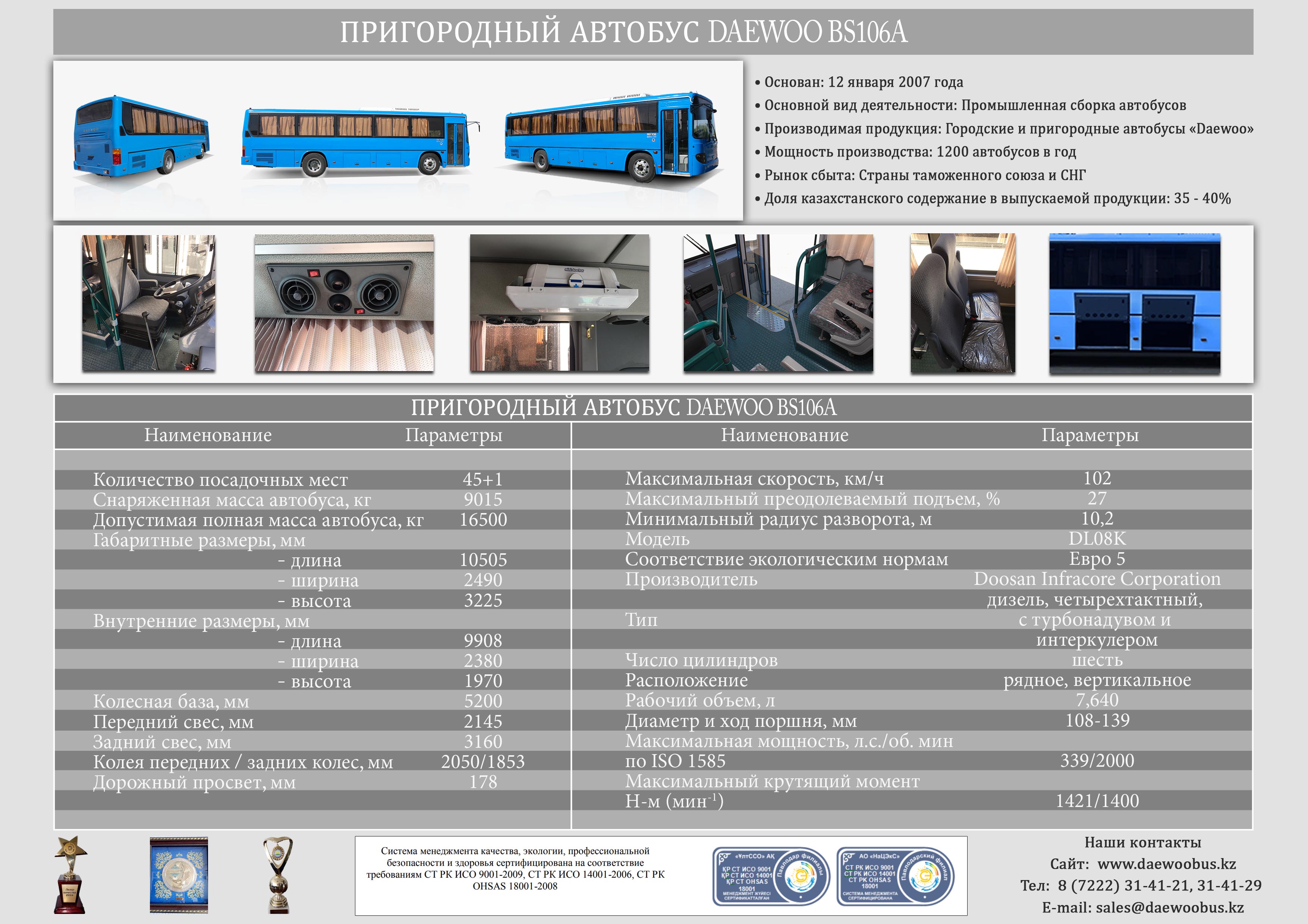 Пригородные автобусы москва. Вес автобуса. Полная масса автобуса. Спецификация автобуса. Автобус Daewoo технические характеристики.